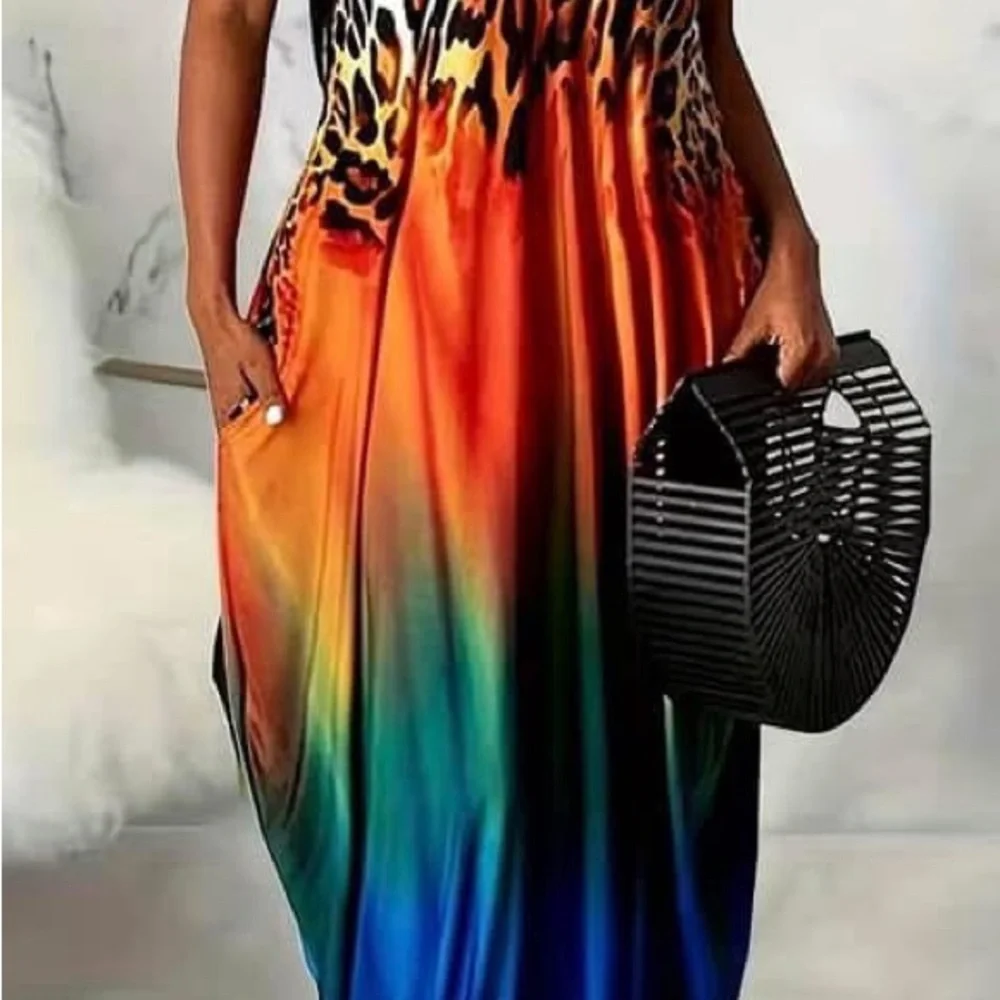 Vibrant Multicolor Maxi Dress - Picture 2 of 3